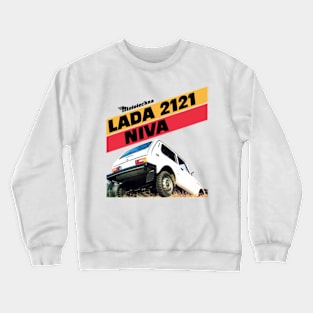 LADA NIVA 4x4 OFF ROADER - brochure Crewneck Sweatshirt